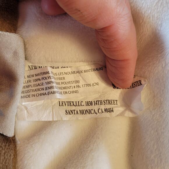 Levtex Baby Deer Security Blanket Lovey 11" Beige Plush Comfort Blanket Plushie - Picture 14 of 16